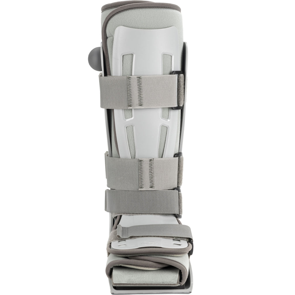 BREG Genesis Full Shell Walker with four straps, front view showcasing durable orthotic foot support and adjustable closure system.