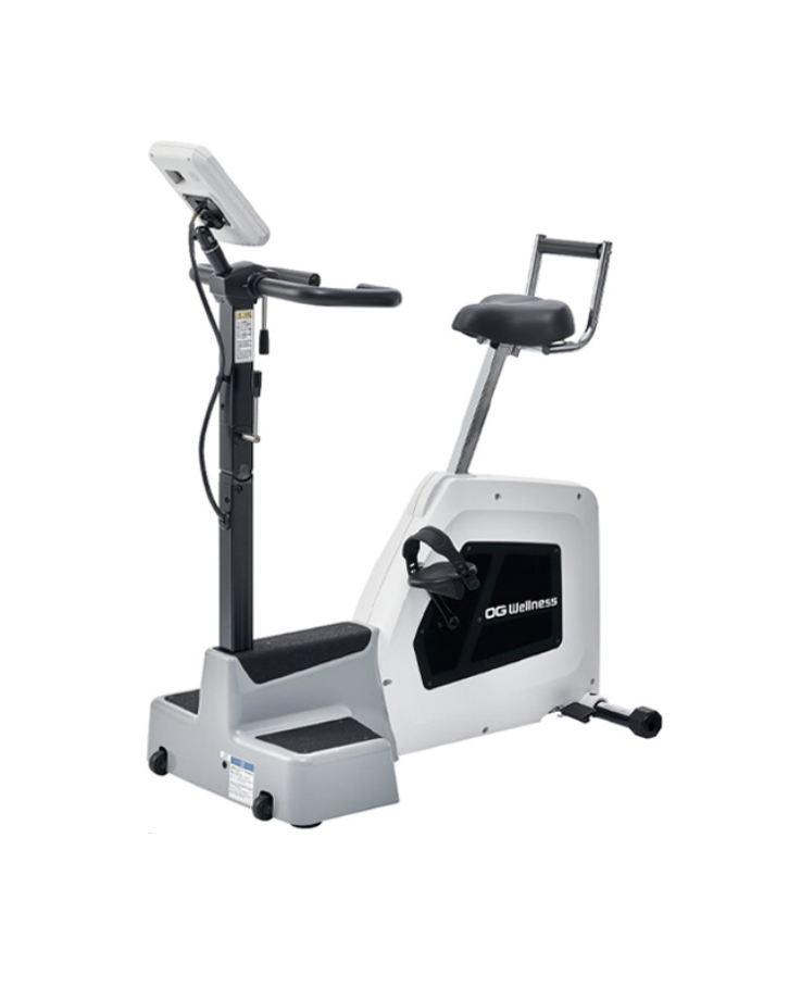 Rehabilitation exercise equipment Medergo EM-405 by OG Wellness, showing control panel and adjustable settings.