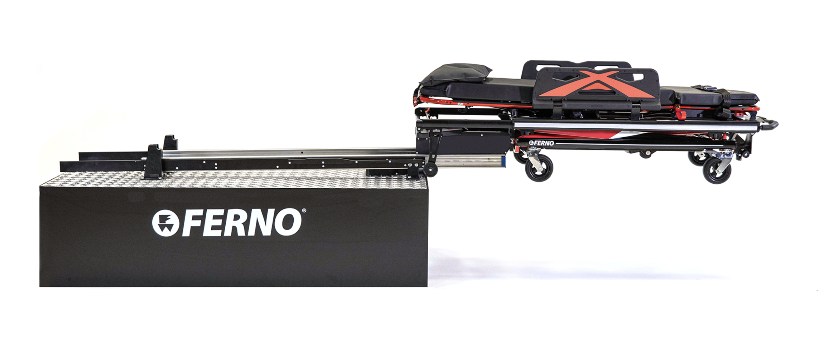 FERNO VIPER2 stretcher and VIPER loading system for EMS patient transport, featuring durable EMS equipment and loading accessories.