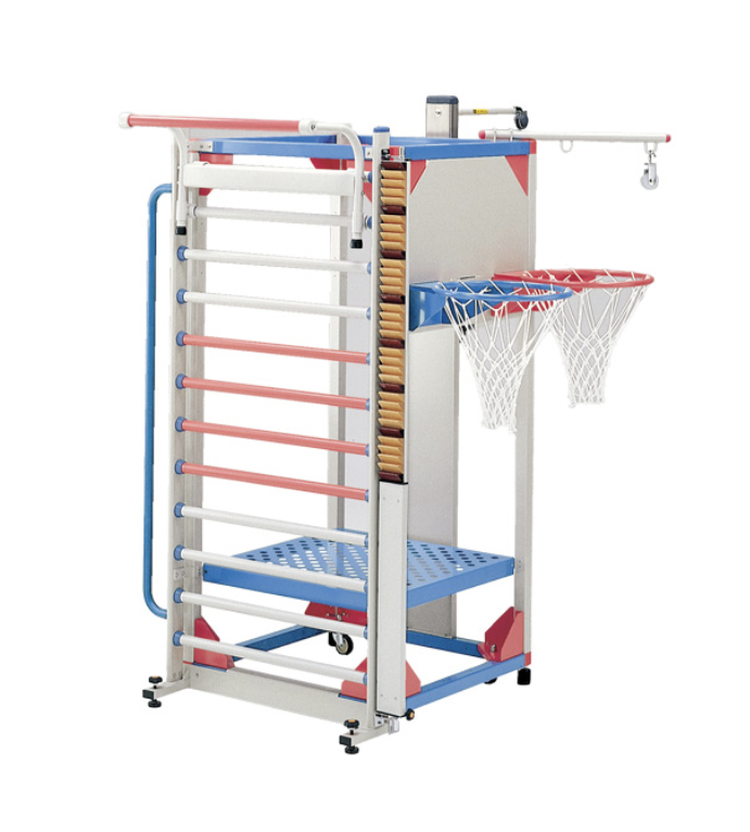 Rehabilitation exercise frames by OG Wellness, model GH-691-S, GH-730, GH-692, featuring sturdy metal construction and adjustable components.