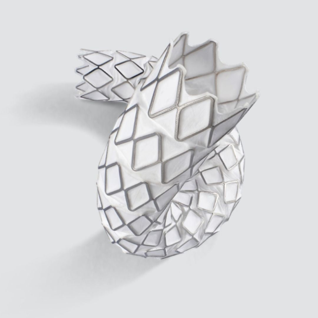 Gore VIABAHN VBX balloon-expandable endoprosthesis with reduced profile, showing the sleek 6 Fr delivery system and stent structure.