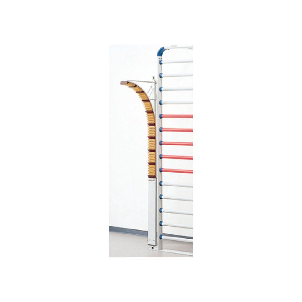 OG Wellness shoulder ladder and stall bar for upper limb rehabilitation, featuring sturdy metal construction and multiple grip options.