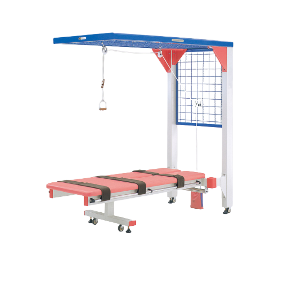 Rehabilitation exercise frames by OG Wellness, model GH-691-S, GH-730, GH-692, with sturdy metal construction and adjustable features.