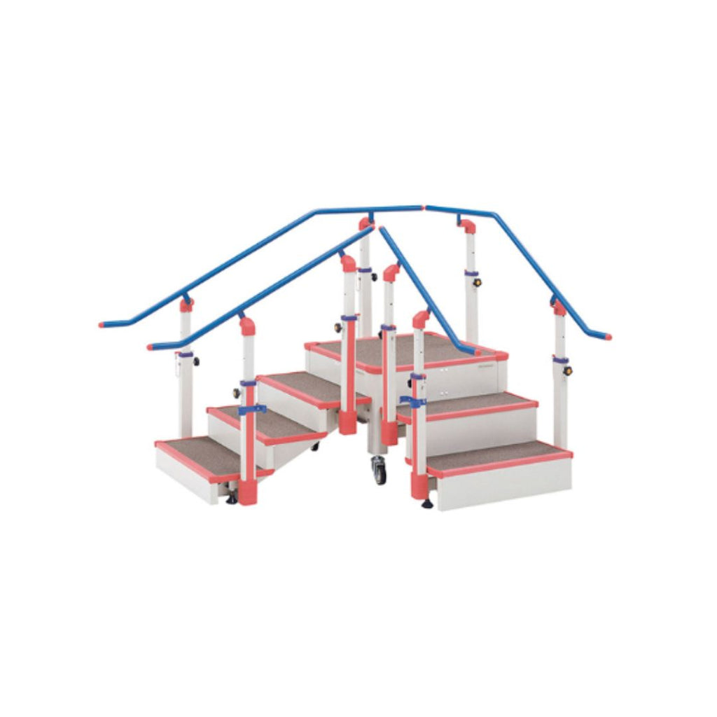 OG Wellness rehabilitation exercise stairs GH-455, GH-456, GH-34, GH-510, GH-371 for physical therapy and fitness training.